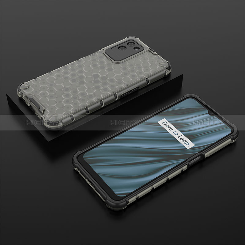 Coque Rebord Contour Silicone et Vitre Transparente Housse Etui 360 Degres AM2 pour Realme V11 5G Noir Plus