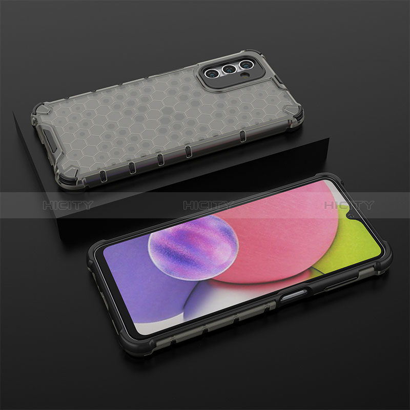 Coque Rebord Contour Silicone et Vitre Transparente Housse Etui 360 Degres AM2 pour Samsung Galaxy A04s Noir Plus