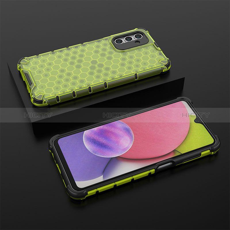 Coque Rebord Contour Silicone et Vitre Transparente Housse Etui 360 Degres AM2 pour Samsung Galaxy A04s Plus