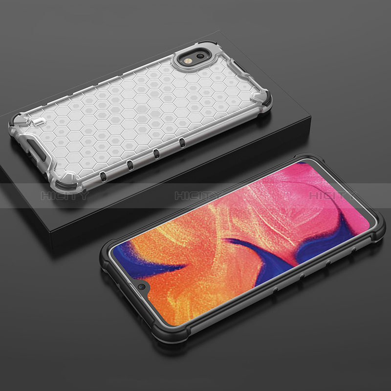 Coque Rebord Contour Silicone et Vitre Transparente Housse Etui 360 Degres AM2 pour Samsung Galaxy A10 Plus