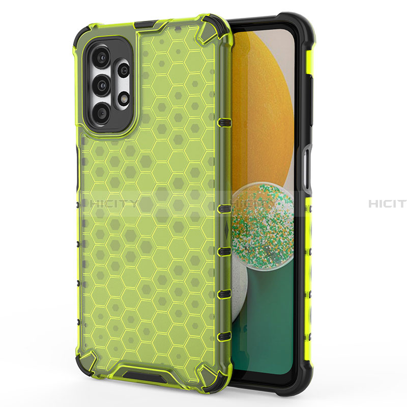 Coque Rebord Contour Silicone et Vitre Transparente Housse Etui 360 Degres AM2 pour Samsung Galaxy A13 4G Vert Plus