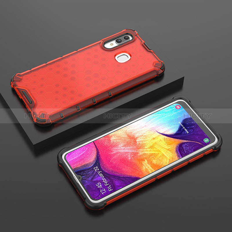 Coque Rebord Contour Silicone et Vitre Transparente Housse Etui 360 Degres AM2 pour Samsung Galaxy A20 Plus