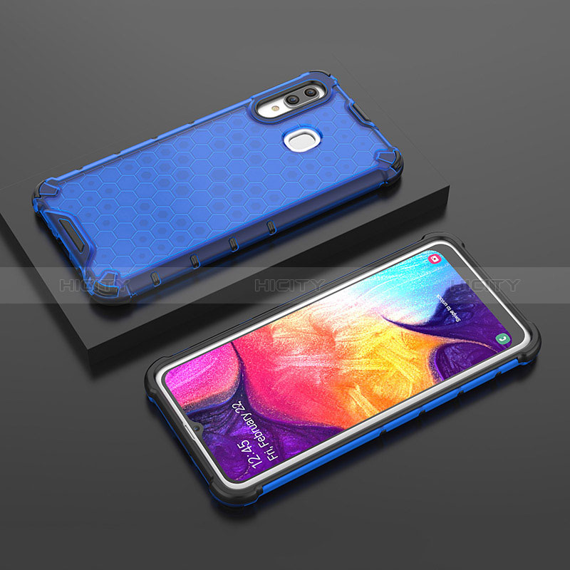 Coque Rebord Contour Silicone et Vitre Transparente Housse Etui 360 Degres AM2 pour Samsung Galaxy A30 Plus