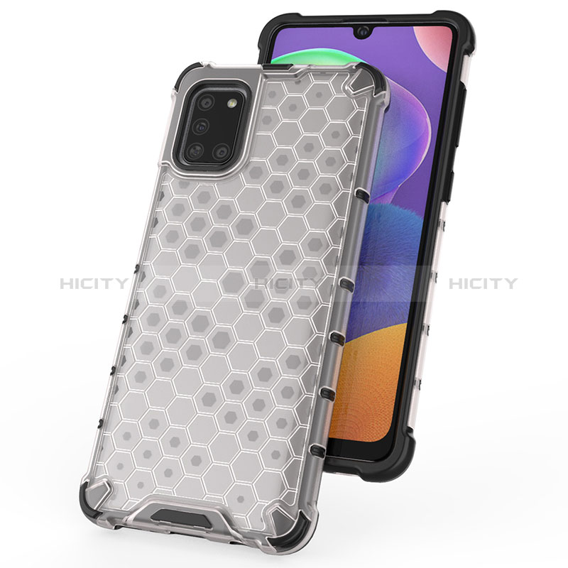 Coque Rebord Contour Silicone et Vitre Transparente Housse Etui 360 Degres AM2 pour Samsung Galaxy A31 Plus