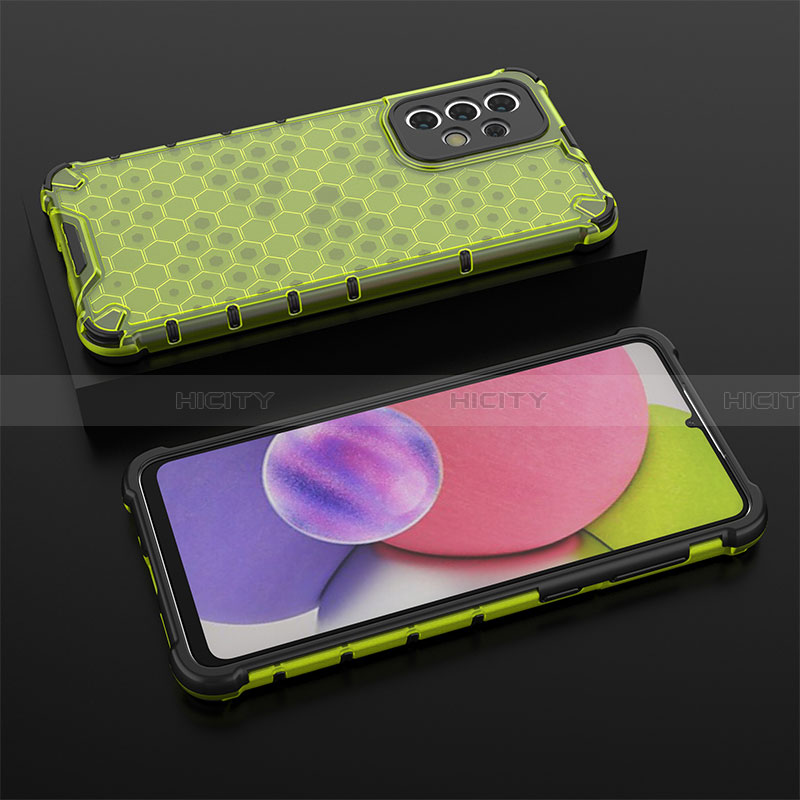 Coque Rebord Contour Silicone et Vitre Transparente Housse Etui 360 Degres AM2 pour Samsung Galaxy A33 5G Vert Plus