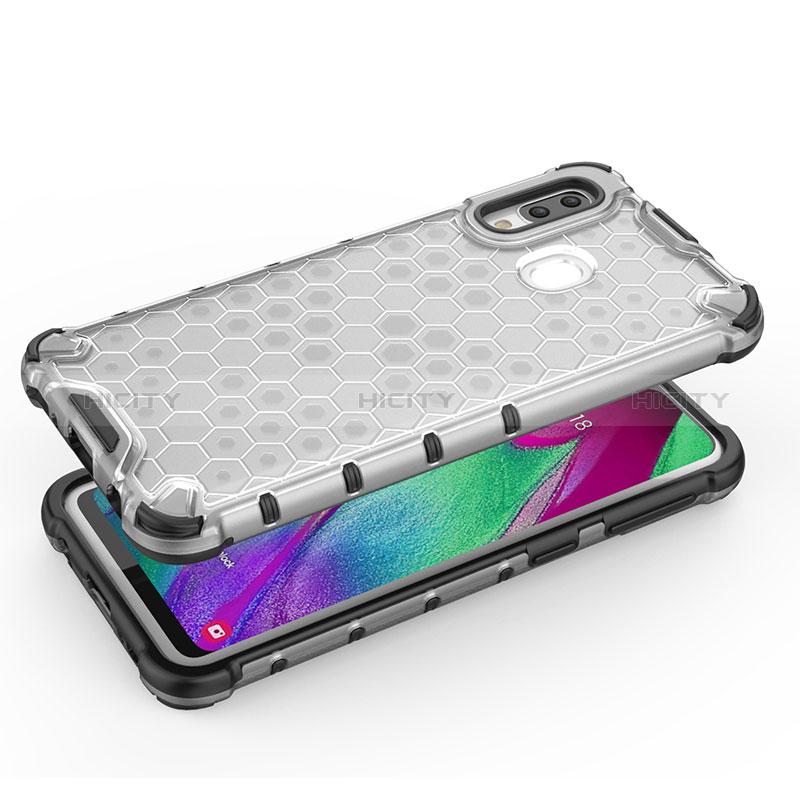 Coque Rebord Contour Silicone et Vitre Transparente Housse Etui 360 Degres AM2 pour Samsung Galaxy A40 Plus