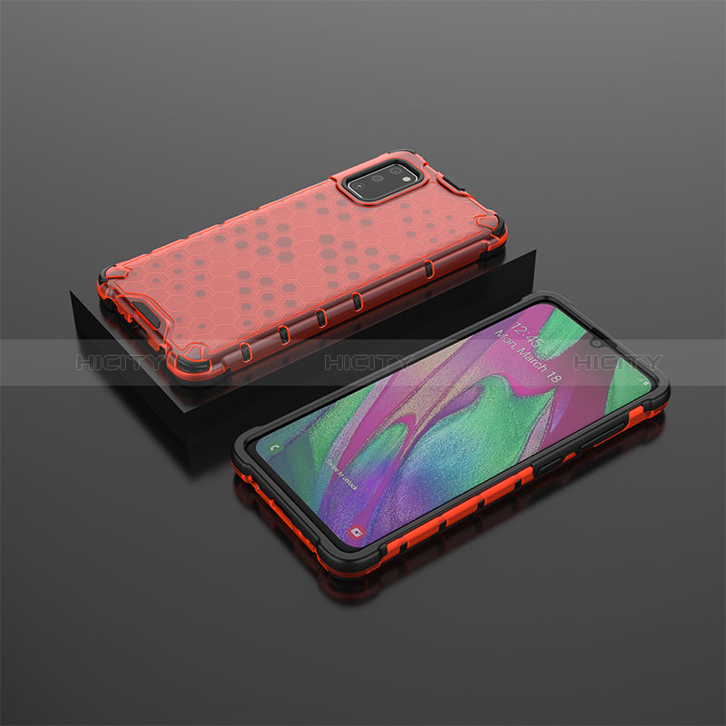 Coque Rebord Contour Silicone et Vitre Transparente Housse Etui 360 Degres AM2 pour Samsung Galaxy A41 Plus