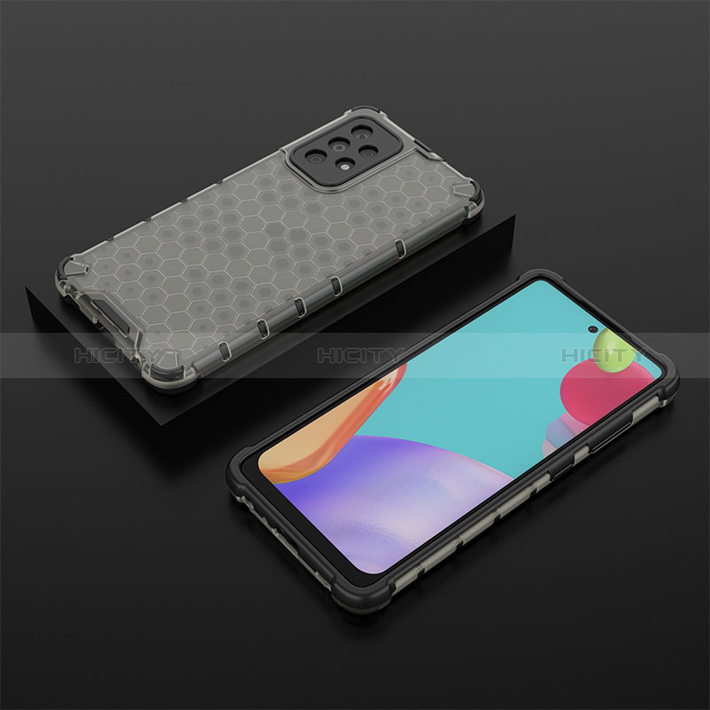 Coque Rebord Contour Silicone et Vitre Transparente Housse Etui 360 Degres AM2 pour Samsung Galaxy A52s 5G Noir Plus