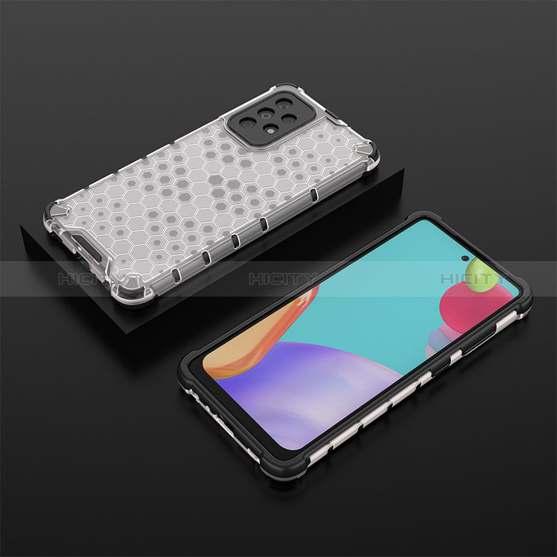 Coque Rebord Contour Silicone et Vitre Transparente Housse Etui 360 Degres AM2 pour Samsung Galaxy A52s 5G Plus