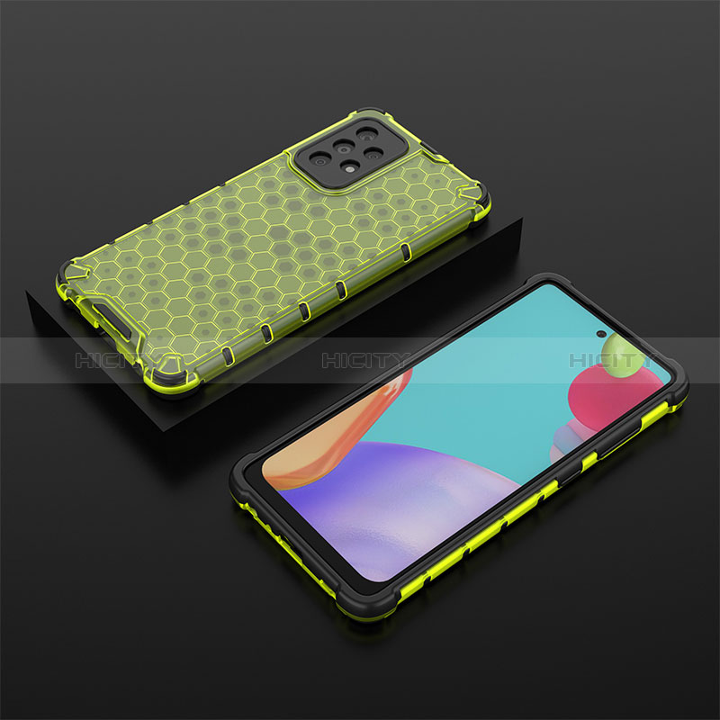 Coque Rebord Contour Silicone et Vitre Transparente Housse Etui 360 Degres AM2 pour Samsung Galaxy A52s 5G Vert Plus