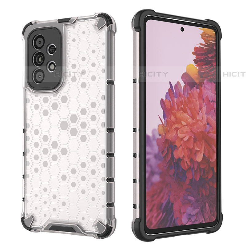 Coque Rebord Contour Silicone et Vitre Transparente Housse Etui 360 Degres AM2 pour Samsung Galaxy A53 5G Plus