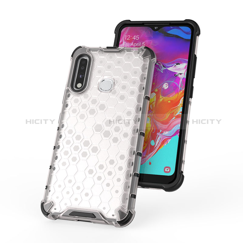 Coque Rebord Contour Silicone et Vitre Transparente Housse Etui 360 Degres AM2 pour Samsung Galaxy A70E Plus