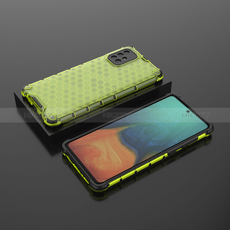 Coque Rebord Contour Silicone et Vitre Transparente Housse Etui 360 Degres AM2 pour Samsung Galaxy A71 5G Vert Plus