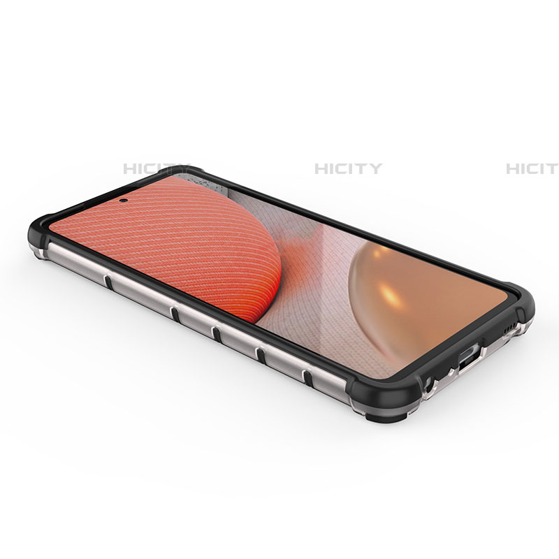 Coque Rebord Contour Silicone et Vitre Transparente Housse Etui 360 Degres AM2 pour Samsung Galaxy A72 4G Plus