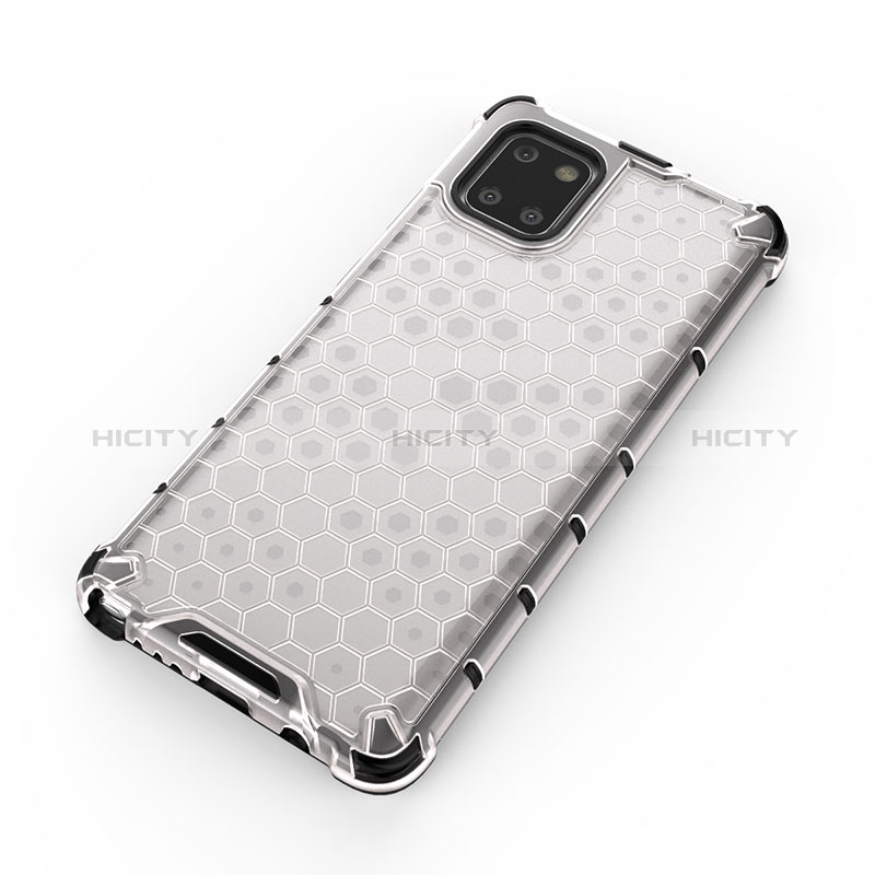 Coque Rebord Contour Silicone et Vitre Transparente Housse Etui 360 Degres AM2 pour Samsung Galaxy A81 Plus