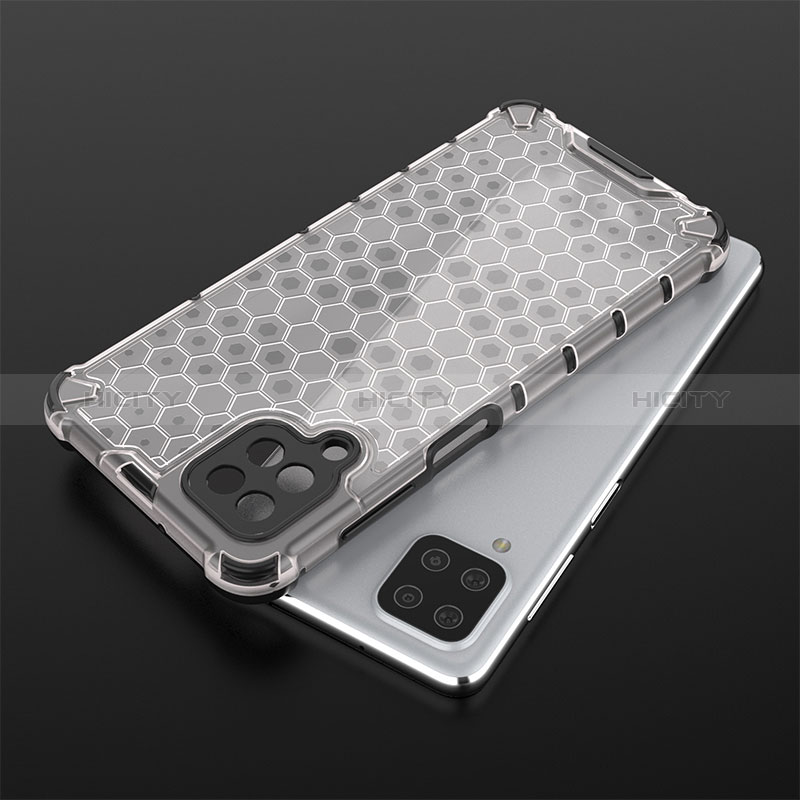 Coque Rebord Contour Silicone et Vitre Transparente Housse Etui 360 Degres AM2 pour Samsung Galaxy F12 Plus