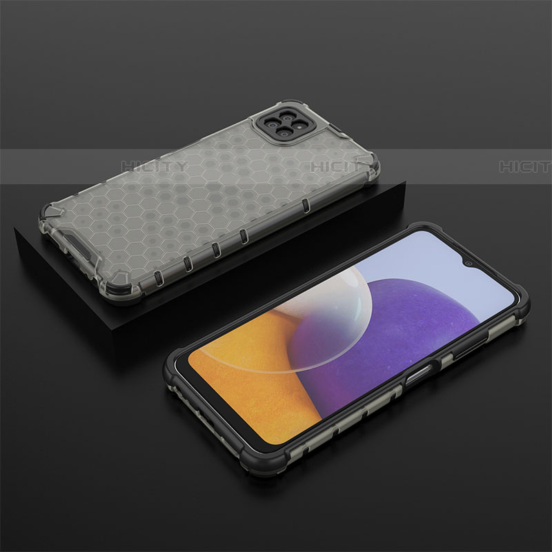 Coque Rebord Contour Silicone et Vitre Transparente Housse Etui 360 Degres AM2 pour Samsung Galaxy F42 5G Noir Plus