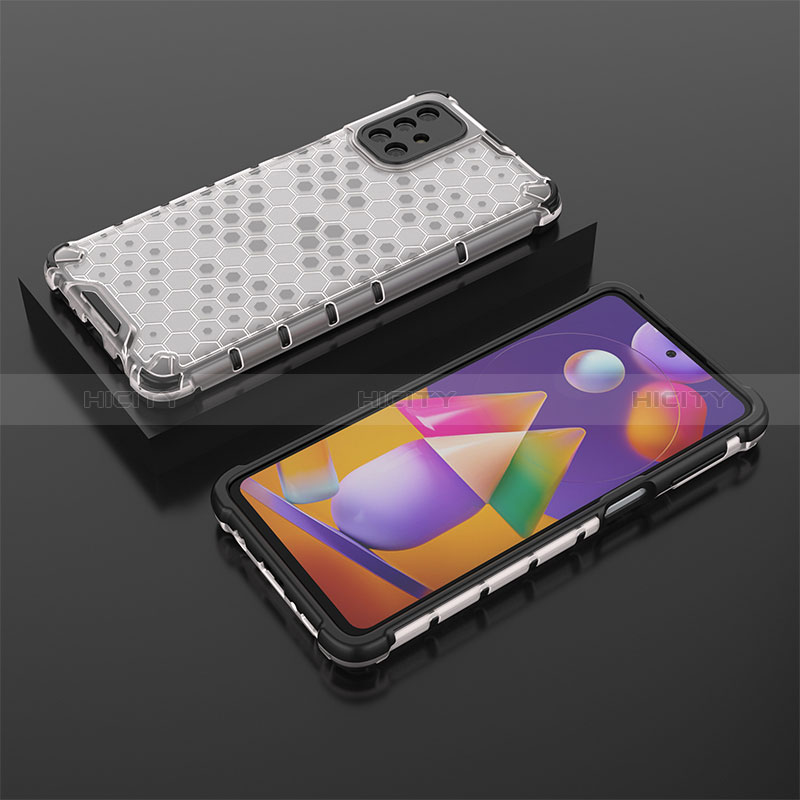 Coque Rebord Contour Silicone et Vitre Transparente Housse Etui 360 Degres AM2 pour Samsung Galaxy M31s Plus