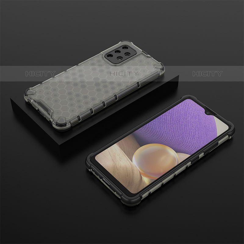 Coque Rebord Contour Silicone et Vitre Transparente Housse Etui 360 Degres AM2 pour Samsung Galaxy M32 5G Noir Plus