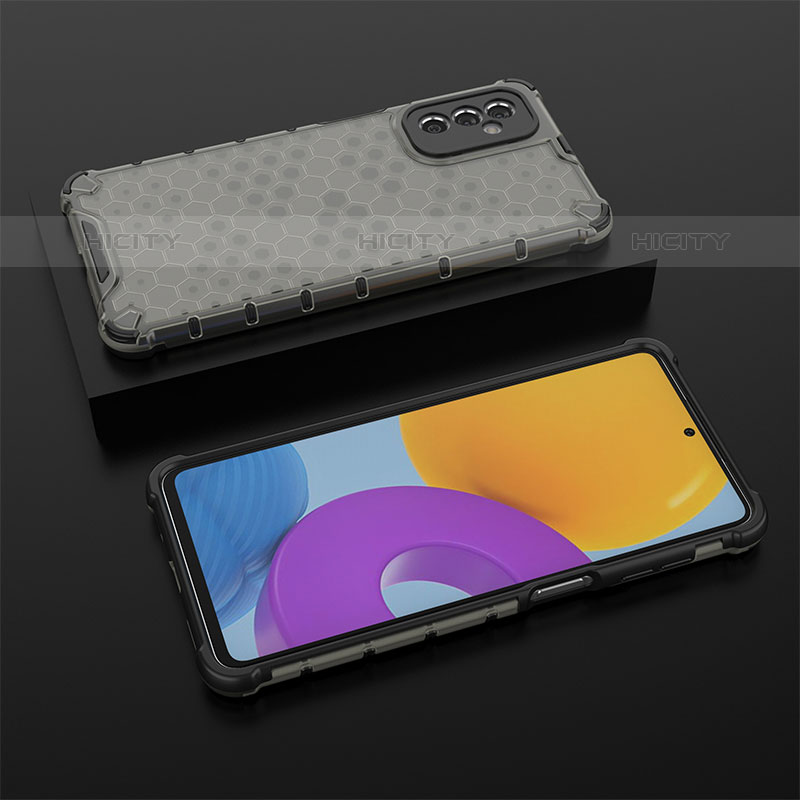 Coque Rebord Contour Silicone et Vitre Transparente Housse Etui 360 Degres AM2 pour Samsung Galaxy M52 5G Noir Plus