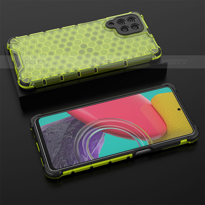 Coque Rebord Contour Silicone et Vitre Transparente Housse Etui 360 Degres AM2 pour Samsung Galaxy M53 5G Plus