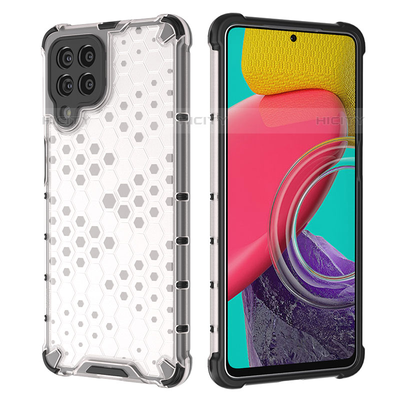 Coque Rebord Contour Silicone et Vitre Transparente Housse Etui 360 Degres AM2 pour Samsung Galaxy M53 5G Plus