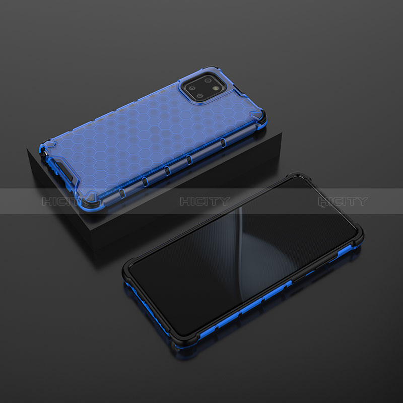 Coque Rebord Contour Silicone et Vitre Transparente Housse Etui 360 Degres AM2 pour Samsung Galaxy Note 10 Lite Bleu Plus