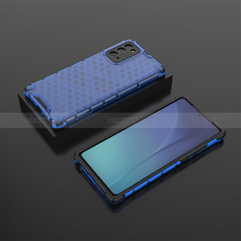 Coque Rebord Contour Silicone et Vitre Transparente Housse Etui 360 Degres AM2 pour Samsung Galaxy Note 20 5G Plus