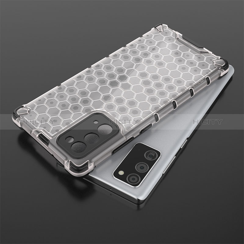 Coque Rebord Contour Silicone et Vitre Transparente Housse Etui 360 Degres AM2 pour Samsung Galaxy Note 20 5G Plus