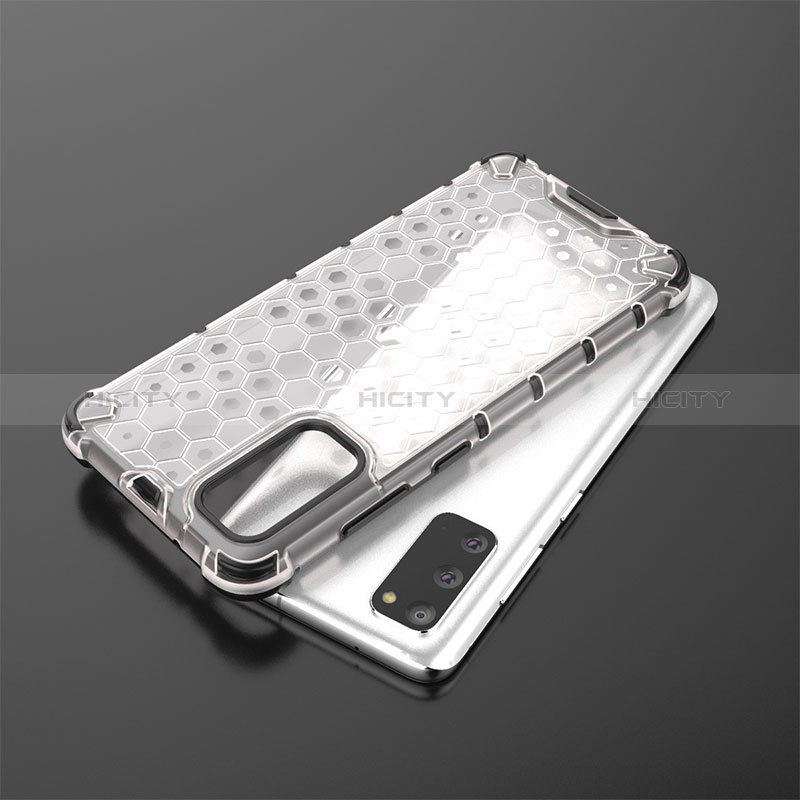 Coque Rebord Contour Silicone et Vitre Transparente Housse Etui 360 Degres AM2 pour Samsung Galaxy S20 5G Plus