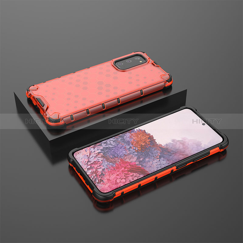 Coque Rebord Contour Silicone et Vitre Transparente Housse Etui 360 Degres AM2 pour Samsung Galaxy S20 5G Plus