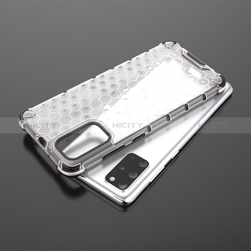 Coque Rebord Contour Silicone et Vitre Transparente Housse Etui 360 Degres AM2 pour Samsung Galaxy S20 Plus 5G Plus