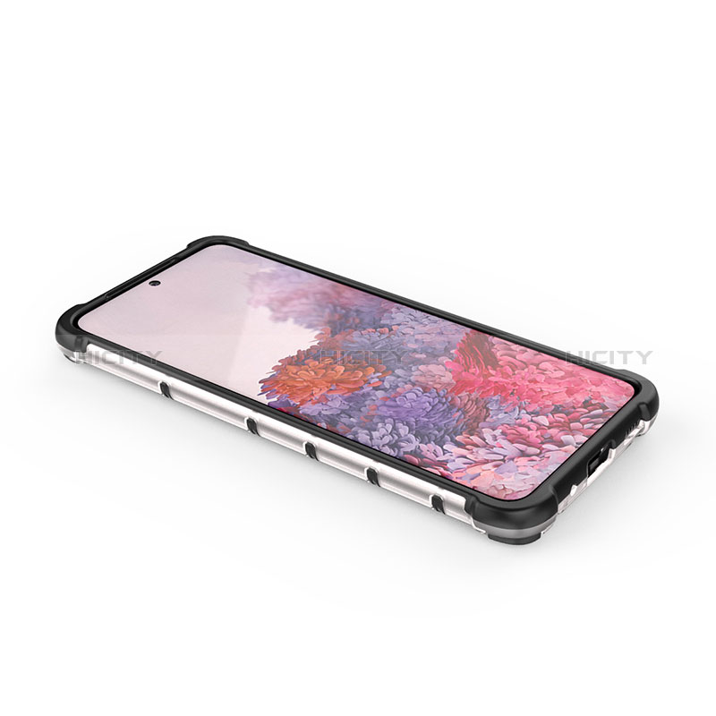 Coque Rebord Contour Silicone et Vitre Transparente Housse Etui 360 Degres AM2 pour Samsung Galaxy S20 Plus