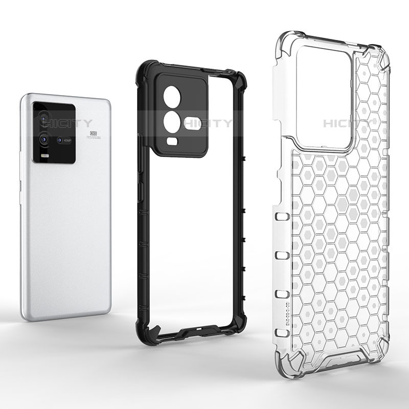 Coque Rebord Contour Silicone et Vitre Transparente Housse Etui 360 Degres AM2 pour Vivo iQOO 9T 5G Plus