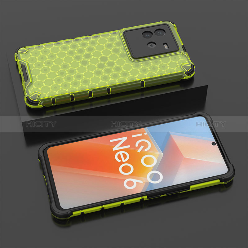 Coque Rebord Contour Silicone et Vitre Transparente Housse Etui 360 Degres AM2 pour Vivo iQOO Neo6 5G Plus