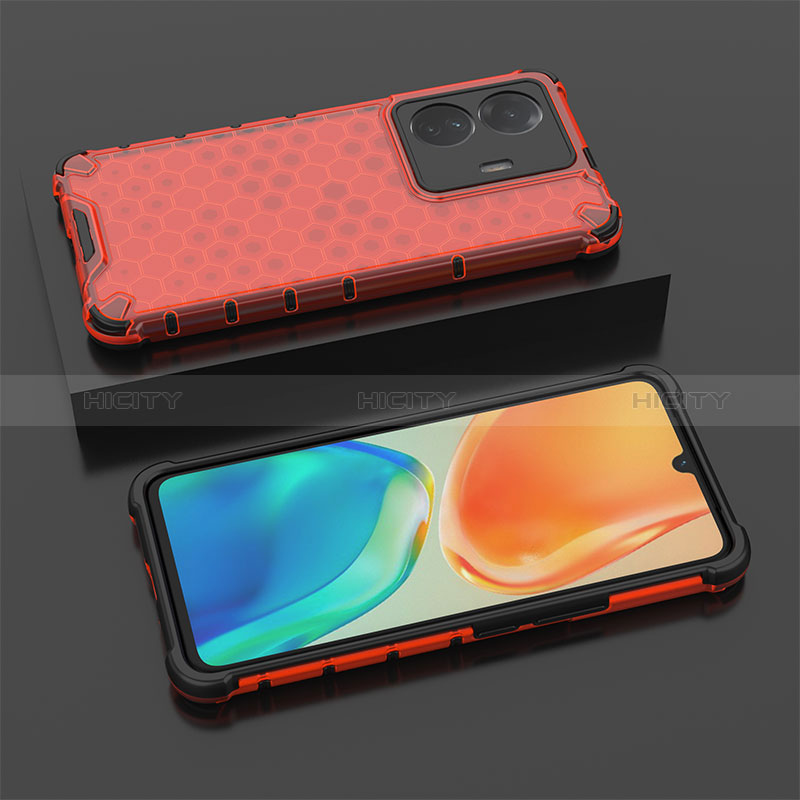 Coque Rebord Contour Silicone et Vitre Transparente Housse Etui 360 Degres AM2 pour Vivo T1 5G Plus