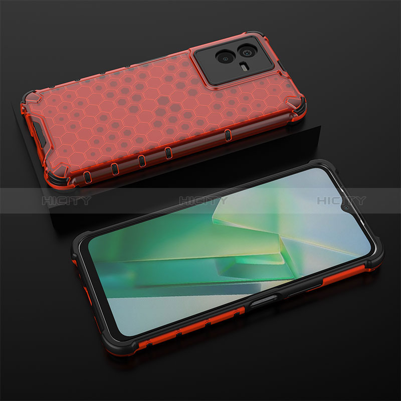 Coque Rebord Contour Silicone et Vitre Transparente Housse Etui 360 Degres AM2 pour Vivo T2x 5G Plus