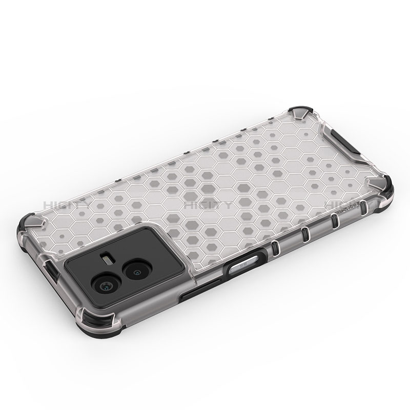 Coque Rebord Contour Silicone et Vitre Transparente Housse Etui 360 Degres AM2 pour Vivo T2x 5G Plus