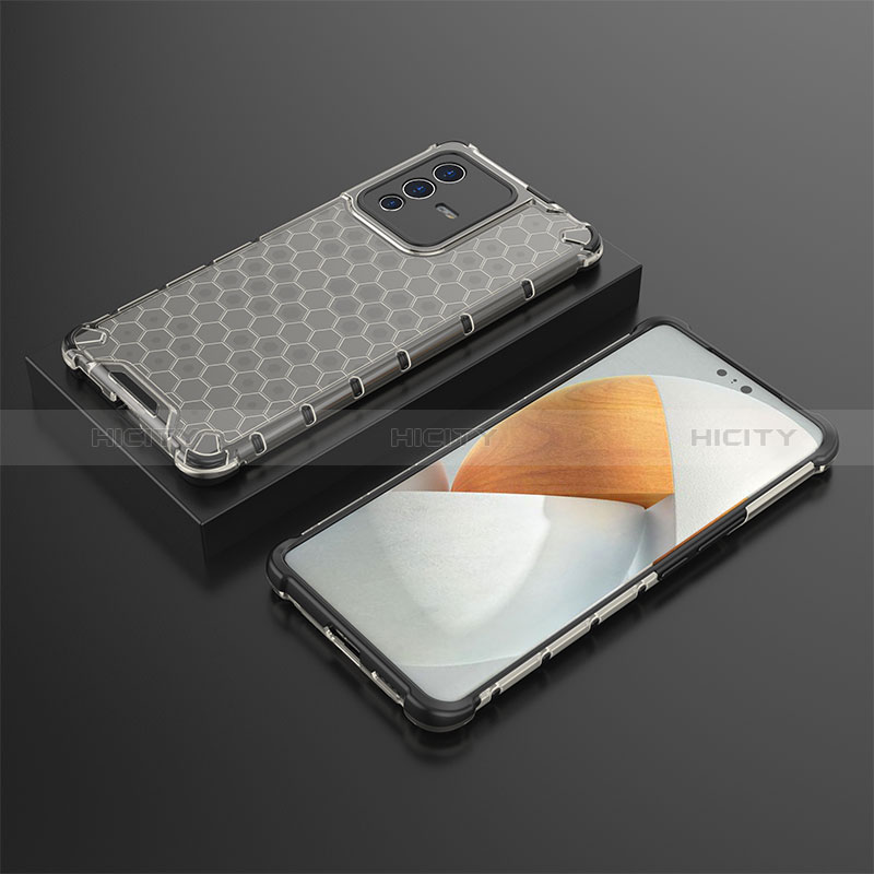 Coque Rebord Contour Silicone et Vitre Transparente Housse Etui 360 Degres AM2 pour Vivo V23 Pro 5G Noir Plus