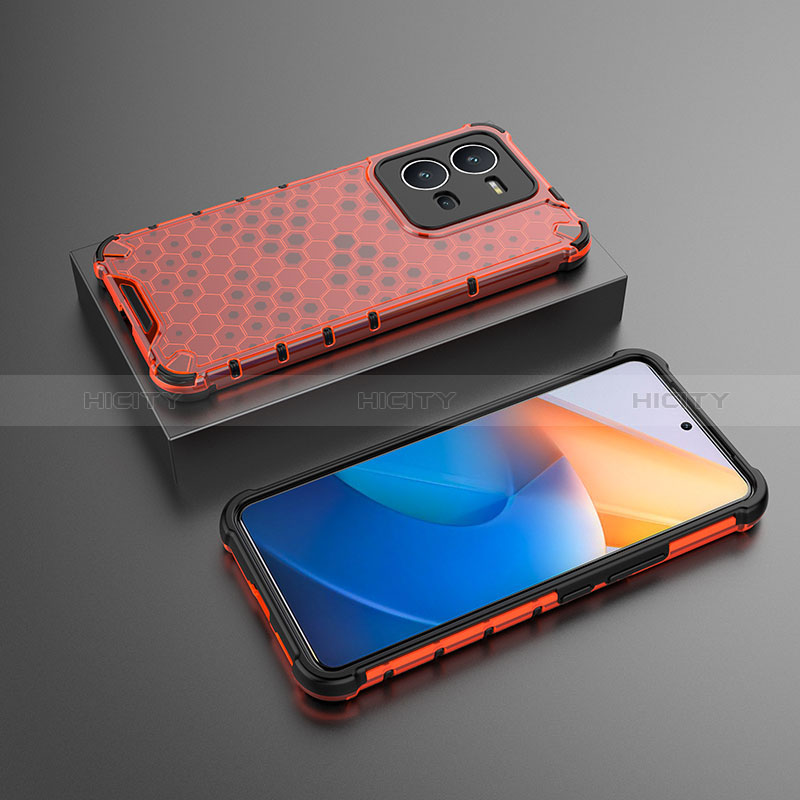 Coque Rebord Contour Silicone et Vitre Transparente Housse Etui 360 Degres AM2 pour Vivo V25e Plus