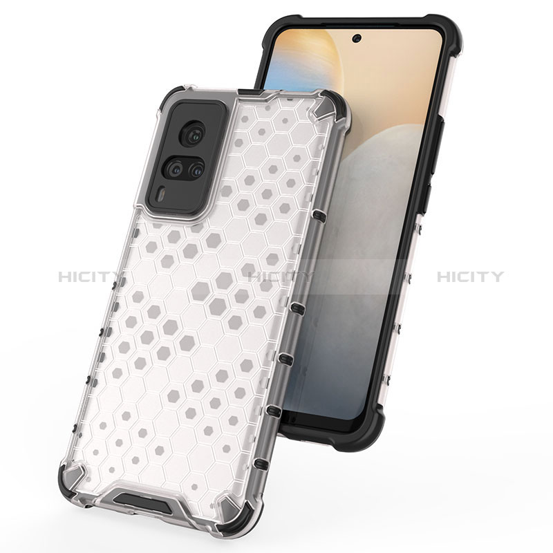 Coque Rebord Contour Silicone et Vitre Transparente Housse Etui 360 Degres AM2 pour Vivo X60 Pro 5G Plus