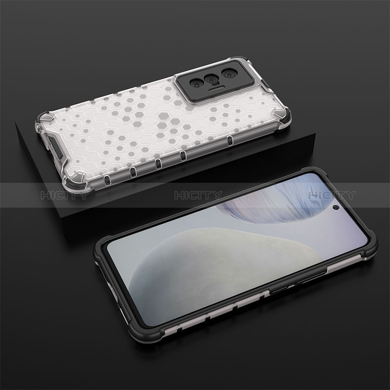 Coque Rebord Contour Silicone et Vitre Transparente Housse Etui 360 Degres AM2 pour Vivo X70 5G Plus