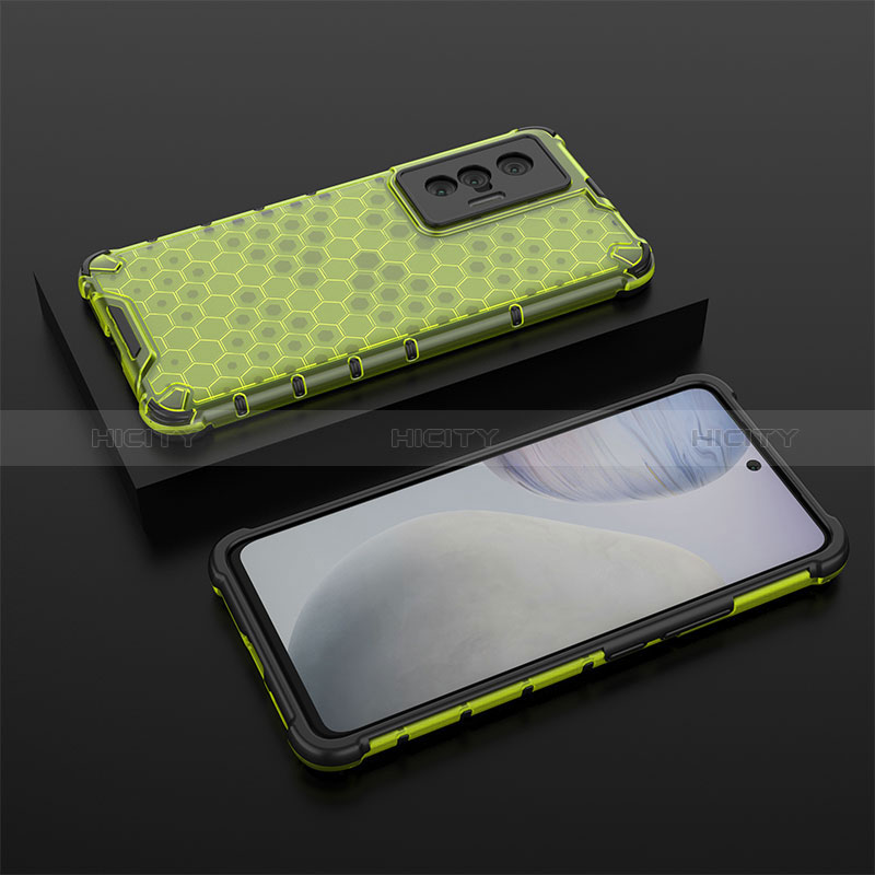 Coque Rebord Contour Silicone et Vitre Transparente Housse Etui 360 Degres AM2 pour Vivo X70 5G Plus