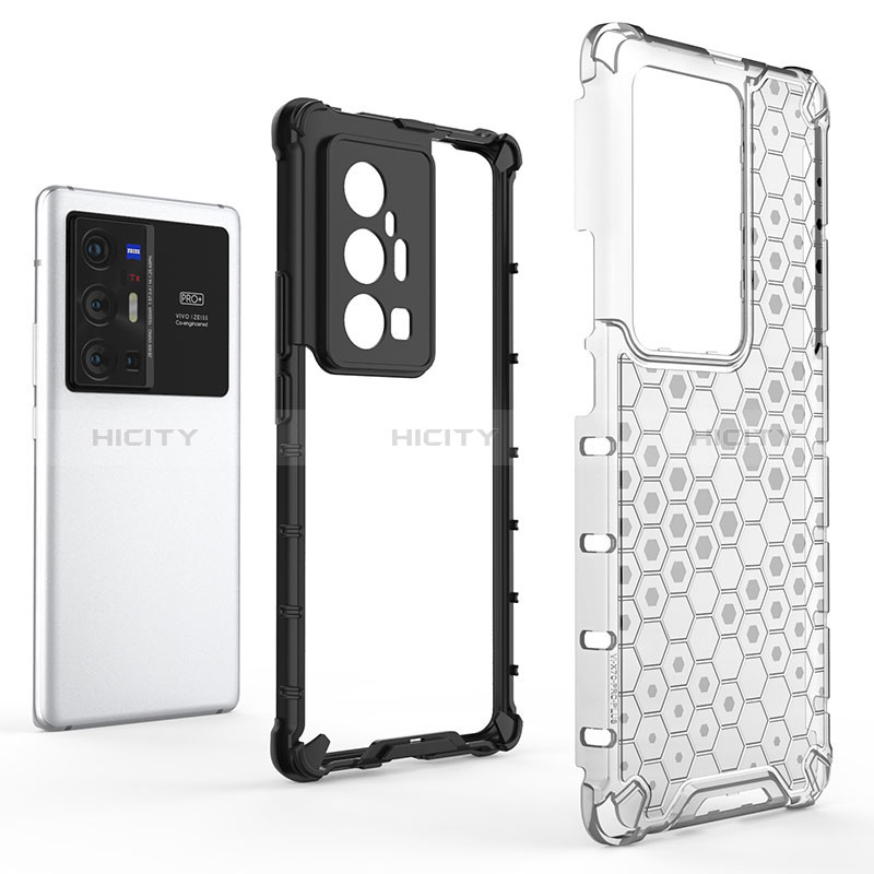 Coque Rebord Contour Silicone et Vitre Transparente Housse Etui 360 Degres AM2 pour Vivo X70 Pro+ Plus 5G Plus