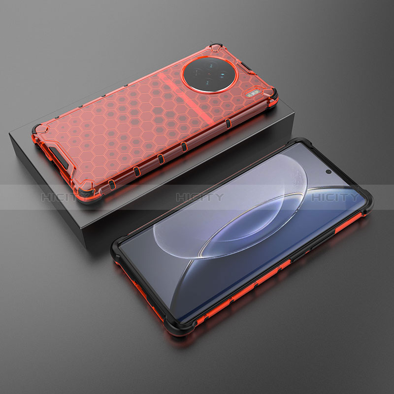 Coque Rebord Contour Silicone et Vitre Transparente Housse Etui 360 Degres AM2 pour Vivo X90 5G Plus