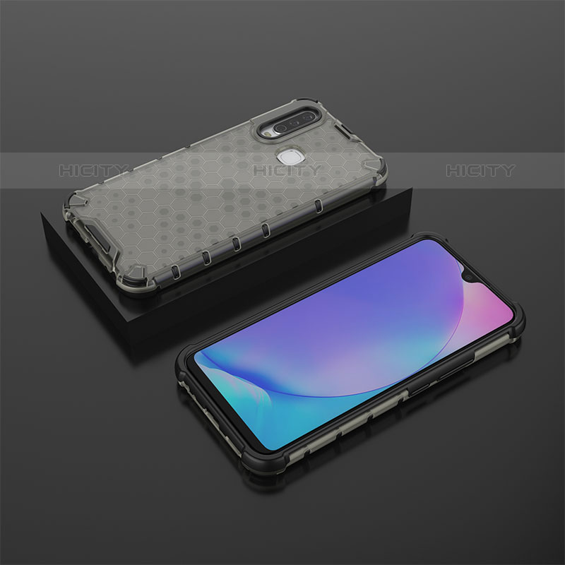 Coque Rebord Contour Silicone et Vitre Transparente Housse Etui 360 Degres AM2 pour Vivo Y11 Noir Plus