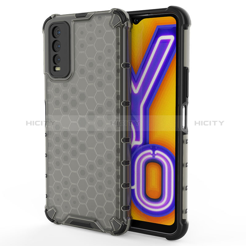 Coque Rebord Contour Silicone et Vitre Transparente Housse Etui 360 Degres AM2 pour Vivo Y12A Noir Plus