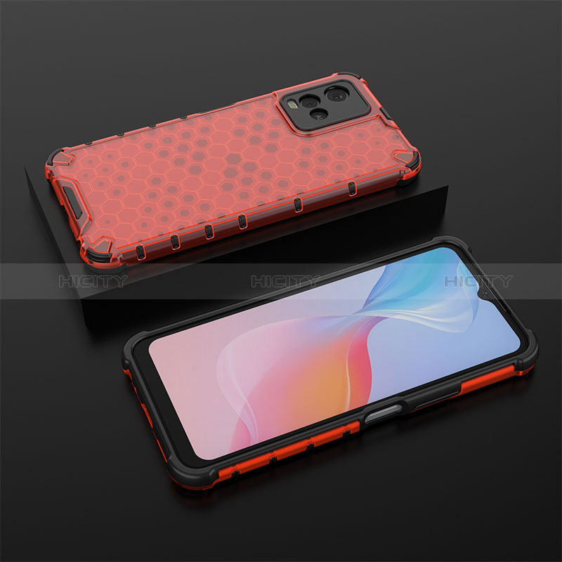 Coque Rebord Contour Silicone et Vitre Transparente Housse Etui 360 Degres AM2 pour Vivo Y21 Plus