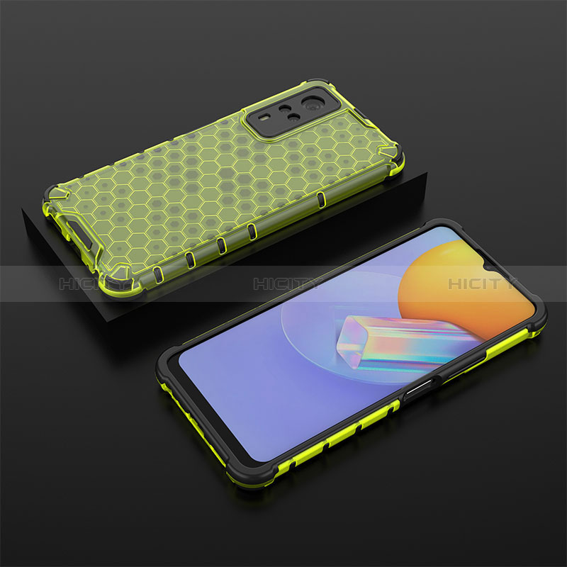 Coque Rebord Contour Silicone et Vitre Transparente Housse Etui 360 Degres AM2 pour Vivo Y31 (2021) Plus