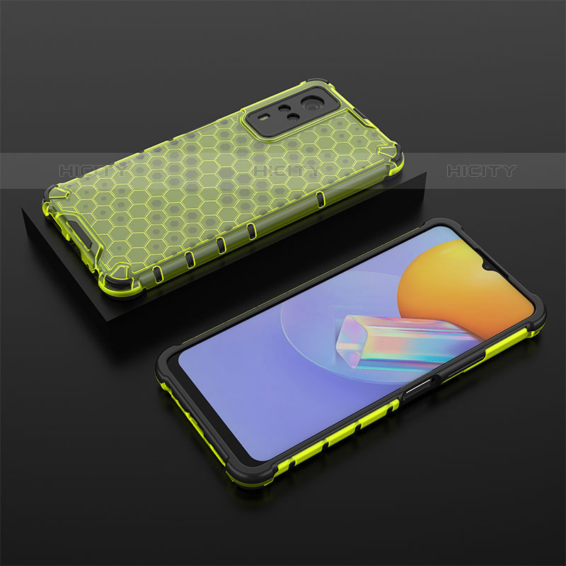 Coque Rebord Contour Silicone et Vitre Transparente Housse Etui 360 Degres AM2 pour Vivo Y51A Vert Plus